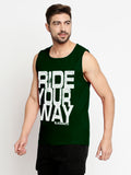 Blacksmith Ride Your Way Cotton Printed Sando For Men - Gym Sando For Men.