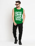 Blacksmith Ride Your Way Cotton Printed Sando For Men - Gym Sando For Men.