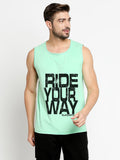 Blacksmith Ride Your Way Cotton Printed Sando For Men - Gym Sando For Men.