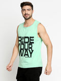 Blacksmith Ride Your Way Cotton Printed Sando For Men - Gym Sando For Men.