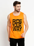 Blacksmith Ride Your Way Cotton Printed Sando For Men - Gym Sando For Men.