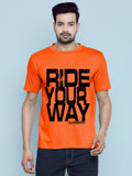 Blacksmith | Blacksmith Fashion | Blacksmith Orange 100% Soft Cotton Round Neck Printed T-shirt for Men