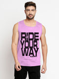 Blacksmith Ride Your Way Cotton Printed Sando For Men - Gym Sando For Men.