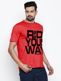 Blacksmith | Blacksmith Fashion | Blacksmith Red 100% Soft Cotton Round Neck Printed T-shirt for Men