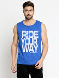 Blacksmith Ride Your Way Cotton Printed Sando For Men - Gym Sando For Men.