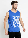 Blacksmith Ride Your Way Cotton Printed Sando For Men - Gym Sando For Men.