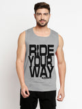 Blacksmith Ride Your Way Cotton Printed Sando For Men - Gym Sando For Men.