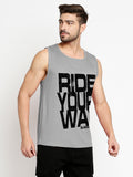 Blacksmith Ride Your Way Cotton Printed Sando For Men - Gym Sando For Men.