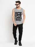 Blacksmith Ride Your Way Cotton Printed Sando For Men - Gym Sando For Men.