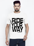 Blacksmith | Blacksmith Fashion | Blacksmith White 100% Soft Cotton Round Neck Printed T-shirt for Men