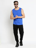 Blacksmith Royal Blue Cotton Plain Sando For Men - Sando For Men.