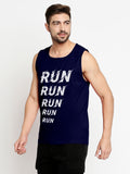 Blacksmith Run Run Cotton Printed Sando For Men - Gym Sando For Men.