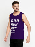 Blacksmith Run Run Cotton Printed Sando For Men - Gym Sando For Men.