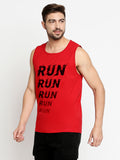 Blacksmith Run Run Cotton Printed Sando For Men - Gym Sando For Men.