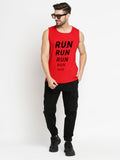 Blacksmith Run Run Cotton Printed Sando For Men - Gym Sando For Men.