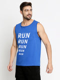 Blacksmith Run Run Cotton Printed Sando For Men - Gym Sando For Men.