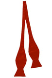 Blacksmith Rust Satin Adjustable Self Tie Open Bowtie for Men - Self Tie Bowties