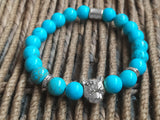 Blacksmith Turquoise Lion Bracelet for Women & Men- Turquoise Bracelet