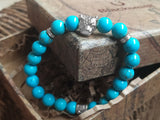 Blacksmith Turquoise Lion Bracelet for Women & Men- Turquoise Bracelet