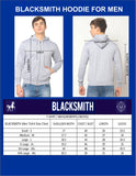 Blacksmith Alphabet Q Hoodie Sweatshirt for Men with Fleece Lining - Blacksmith Hoodie Sweatshirt for Men.