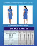 Blacksmith Women's Cotton Empowered To Sleep Printed Knee Length Night Dress - Blacksmith Fashion