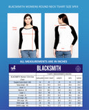 Blacksmith 100% Soft Cotton Bio Washed Black And White Raglan Sleeves Top For Women. - Blacksmith Fashion