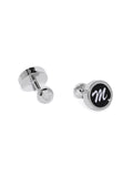 Blacksmith M Alphabet Cufflink for Men - Fashion Accessories for Blazer , Tuxedo ,Waist Coat And Shirt