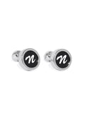 Blacksmith N Alphabet Cufflink for Men - Fashion Accessories for Blazer , Tuxedo ,Waist Coat And Shirt