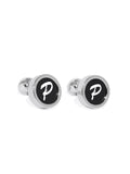 Blacksmith P Alphabet Cufflink for Men - Fashion Accessories for Blazer , Tuxedo ,Waist Coat And Shirt