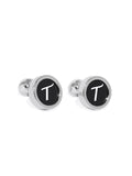 Blacksmith T Alphabet Cufflink for Men - Fashion Accessories for Blazer , Tuxedo ,Waist Coat And Shirt