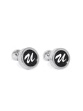 Blacksmith U Alphabet Cufflink for Men - Fashion Accessories for Blazer , Tuxedo ,Waist Coat And Shirt