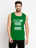 Blacksmith Step Up Your Game Cotton Printed Sando For Men - Gym Sando For Men.