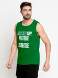 Blacksmith Step Up Your Game Cotton Printed Sando For Men - Gym Sando For Men.