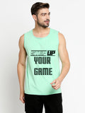 Blacksmith Step Up Your Game Cotton Printed Sando For Men - Gym Sando For Men.