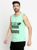 Blacksmith Step Up Your Game Cotton Printed Sando For Men - Gym Sando For Men.