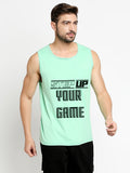 Blacksmith Step Up Your Game Cotton Printed Sando For Men - Gym Sando For Men.