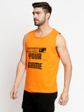 Blacksmith Step Up Your Game Cotton Printed Sando For Men - Gym Sando For Men.