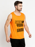 Blacksmith Step Up Your Game Cotton Printed Sando For Men - Gym Sando For Men.