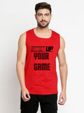 Blacksmith Step Up Your Game Cotton Printed Sando For Men - Gym Sando For Men.