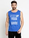 Blacksmith Step Up Your Game Cotton Printed Sando For Men - Gym Sando For Men.