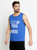 Blacksmith Step Up Your Game Cotton Printed Sando For Men - Gym Sando For Men.