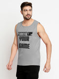 Blacksmith Step Up Your Game Cotton Printed Sando For Men - Gym Sando For Men.