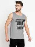 Blacksmith Step Up Your Game Cotton Printed Sando For Men - Gym Sando For Men.