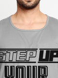 Blacksmith Step Up Your Game Cotton Printed Sando For Men - Gym Sando For Men.