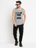 Blacksmith Step Up Your Game Cotton Printed Sando For Men - Gym Sando For Men.