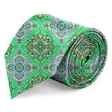 Blacksmith Mint Printed Tie for Men