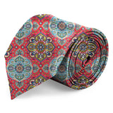 Blacksmith Tomato Paisley Printed Tie for Men