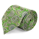 Blacksmith Parrot Green Printed Tie for Men