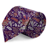 Blacksmith Purple Gen Printed Tie for Men