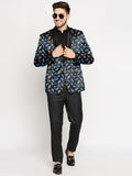 Blacksmith Tiny Rocket Printed Tuxedo for Men - Party , Cocktail, Wedding, Functions, Sangeet, Lounge